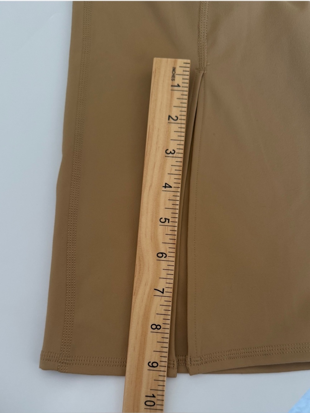 JoyLab Camel High Waist Flared Leg Front Slit Elastic Waist Leggings Small - Picture 9 of 9